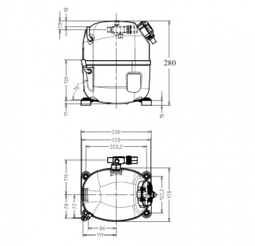 Motor monofazat Tecumseh L